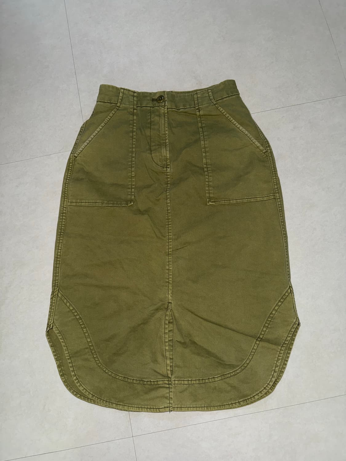 카키 청 치마 / 모리걸  상품이미지1