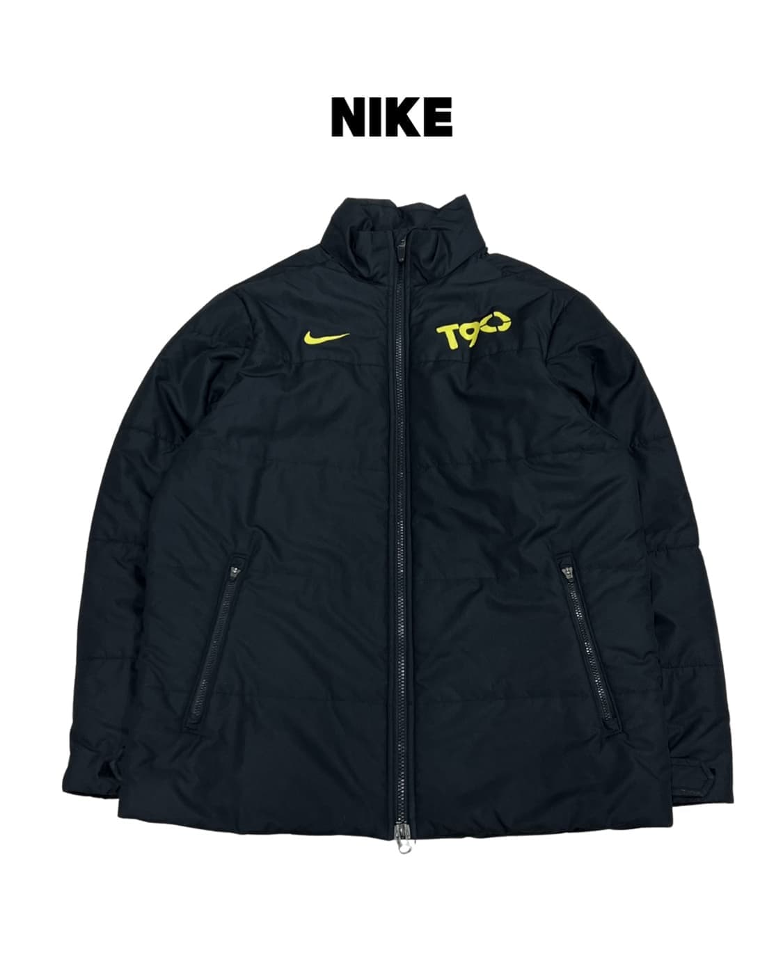 (L) 나이키 토탈90 패디드 점퍼 블랙/옐로우 상품이미지1