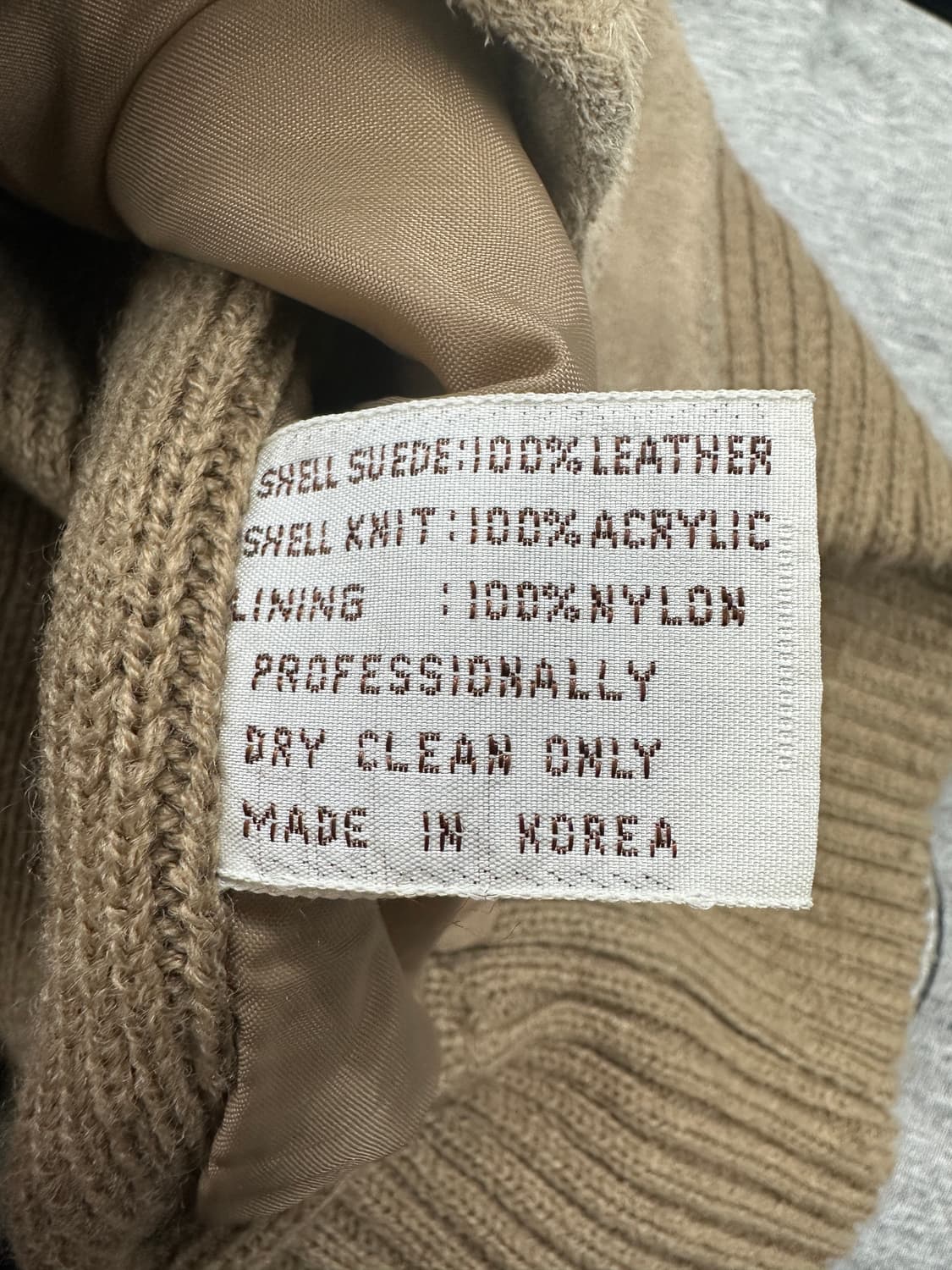 80s Sears Sportswear 니트 스웨이드 자켓 XL  상품이미지6