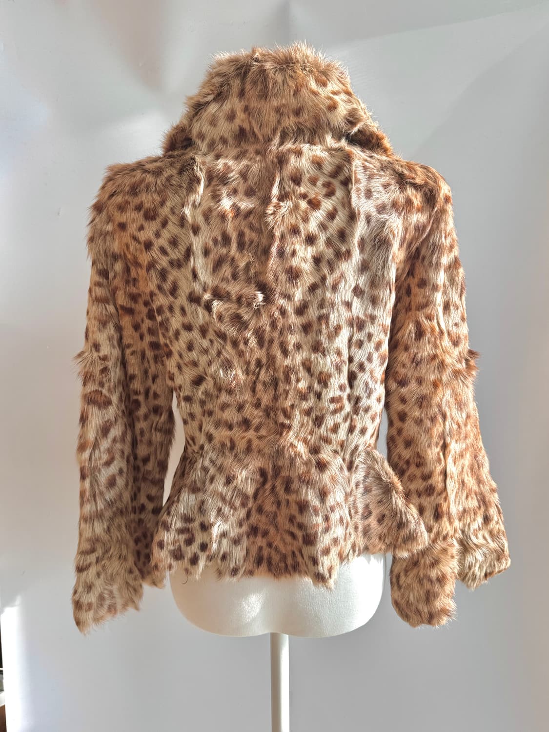 오네갸루 호피퍼자켓 리얼퍼자켓 레오파드 고스펑크 펑크룩 나나깔  상품이미지3