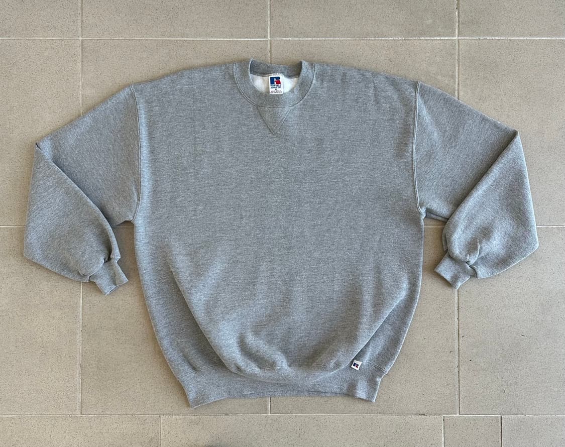 90s 빈티지 러셀 스웻셔츠 그레이 XL USA 상품이미지1