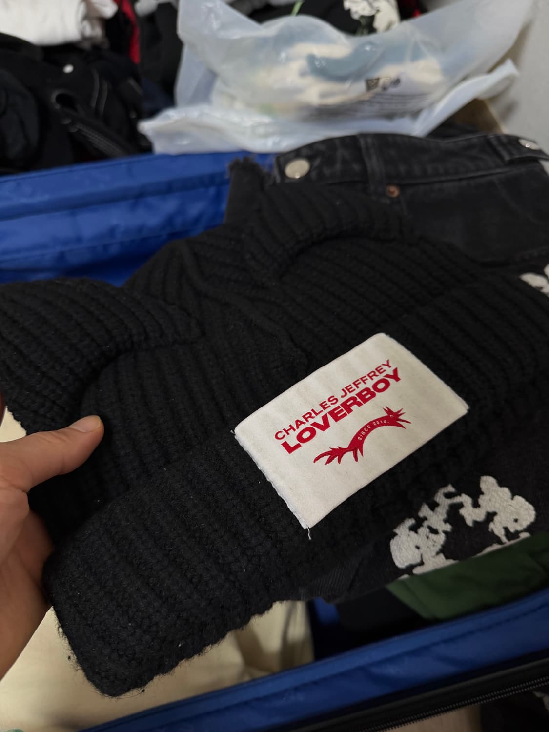 찰스제프리 러버보이 고양이 비니 블랙 상품이미지2