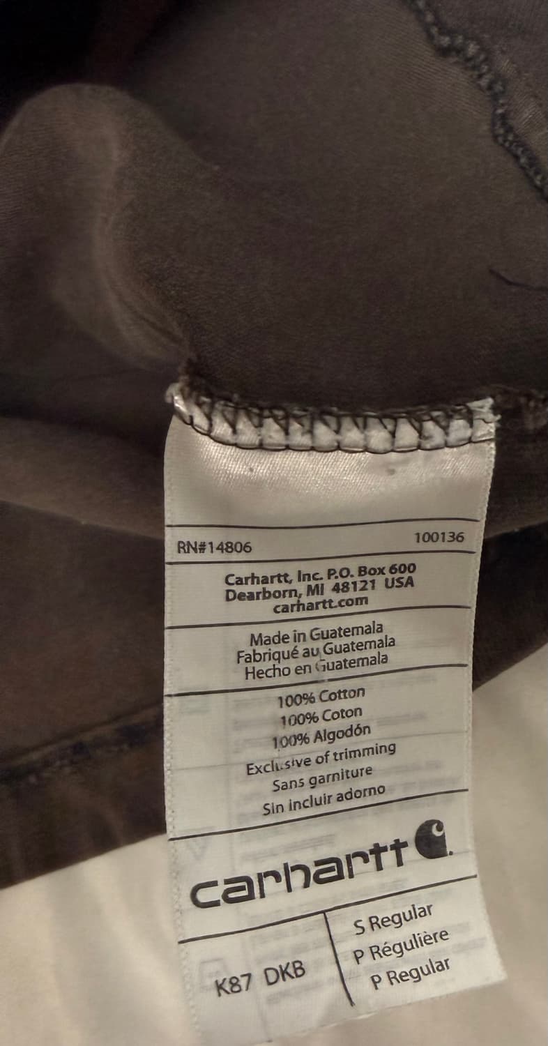 Carhartt K87 Brown Pocket Tee 상품이미지4