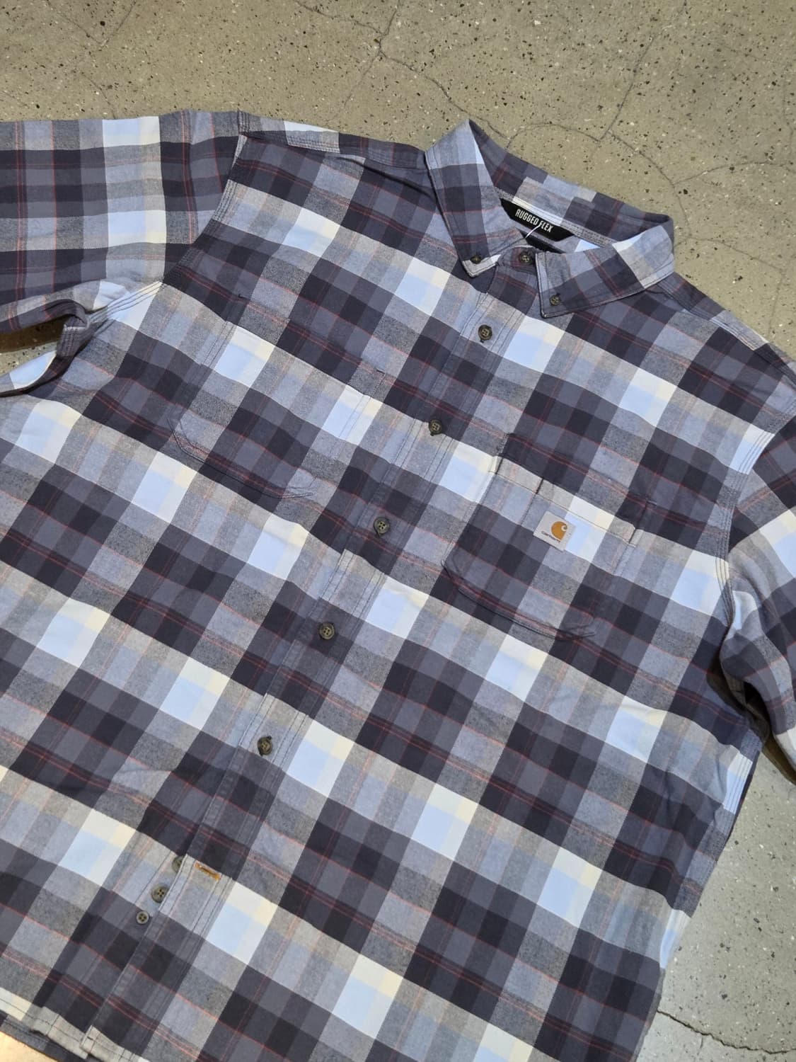 Carhartt 칼하트 체크반팔셔츠 상품이미지1