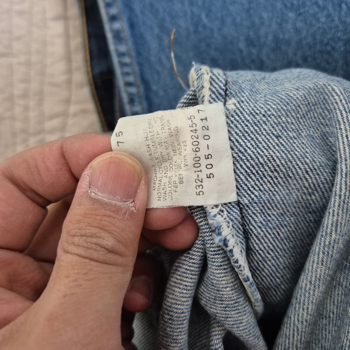 90's 리바이스 Levis Made In USA 505 데님팬츠 상품이미지6