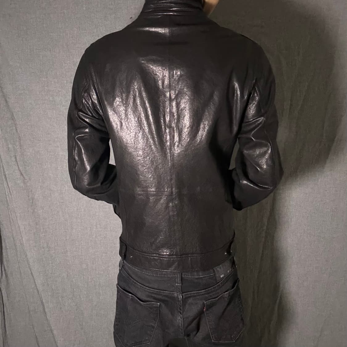 lamb skin leather jacket 상품이미지5