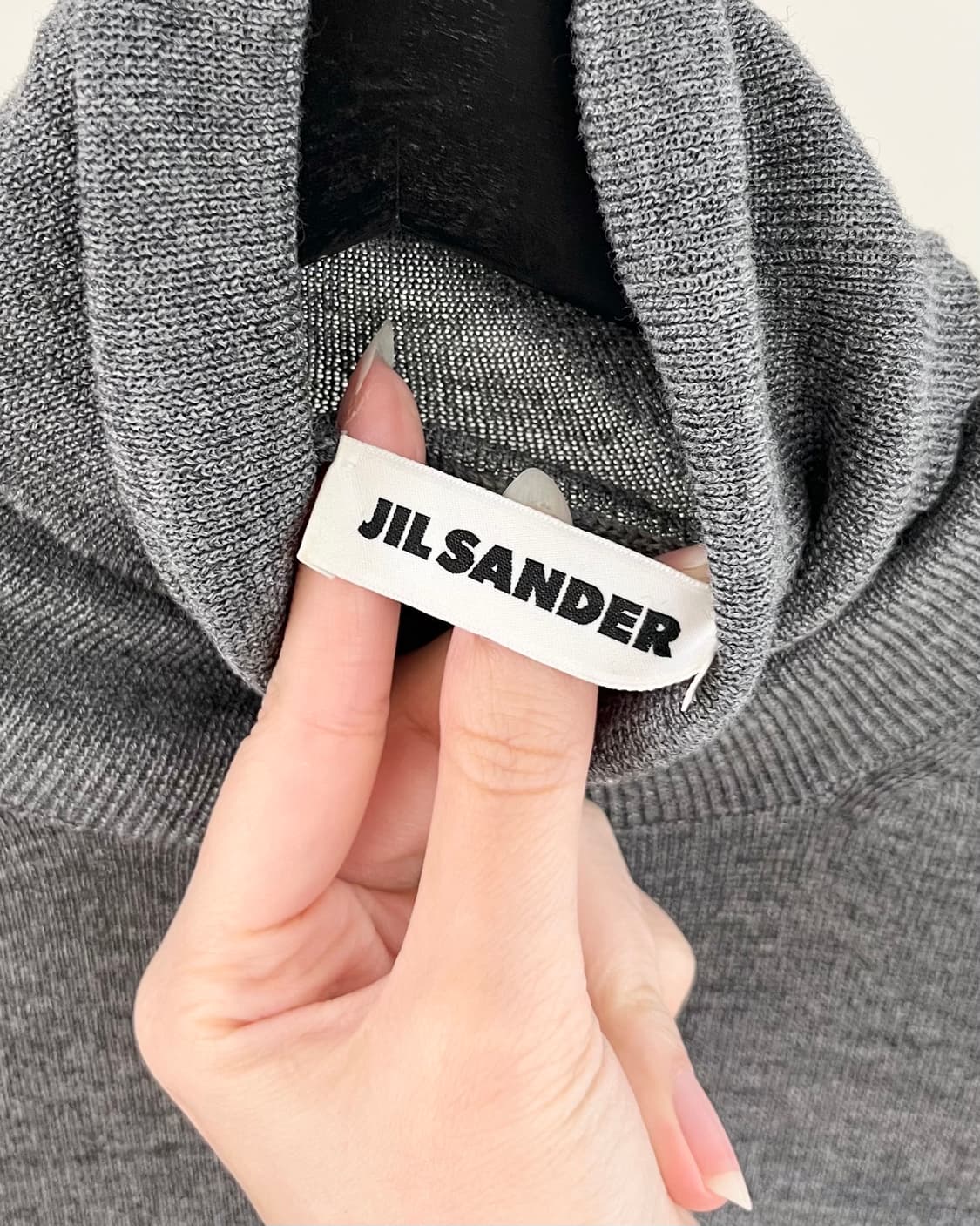 질샌더 그레이 블랜드 롱슬리브 니트 상품이미지7