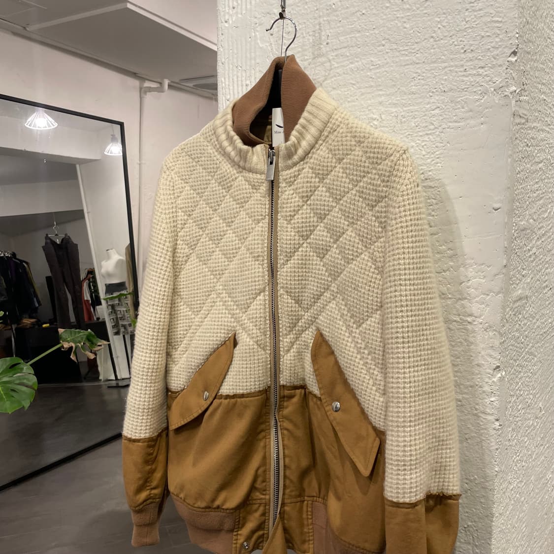 사카이 16aw 니트 도킹 봄버 자켓 상품이미지3