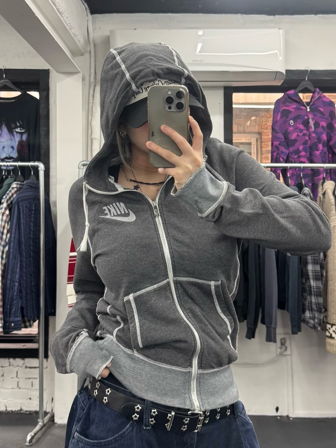 나이키 스티치 후드집업 상품이미지4