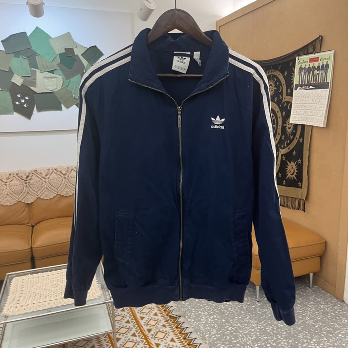 아디다스 Y2K 레트로 빈티지 코튼 져지 집업 L C10783 상품이미지3