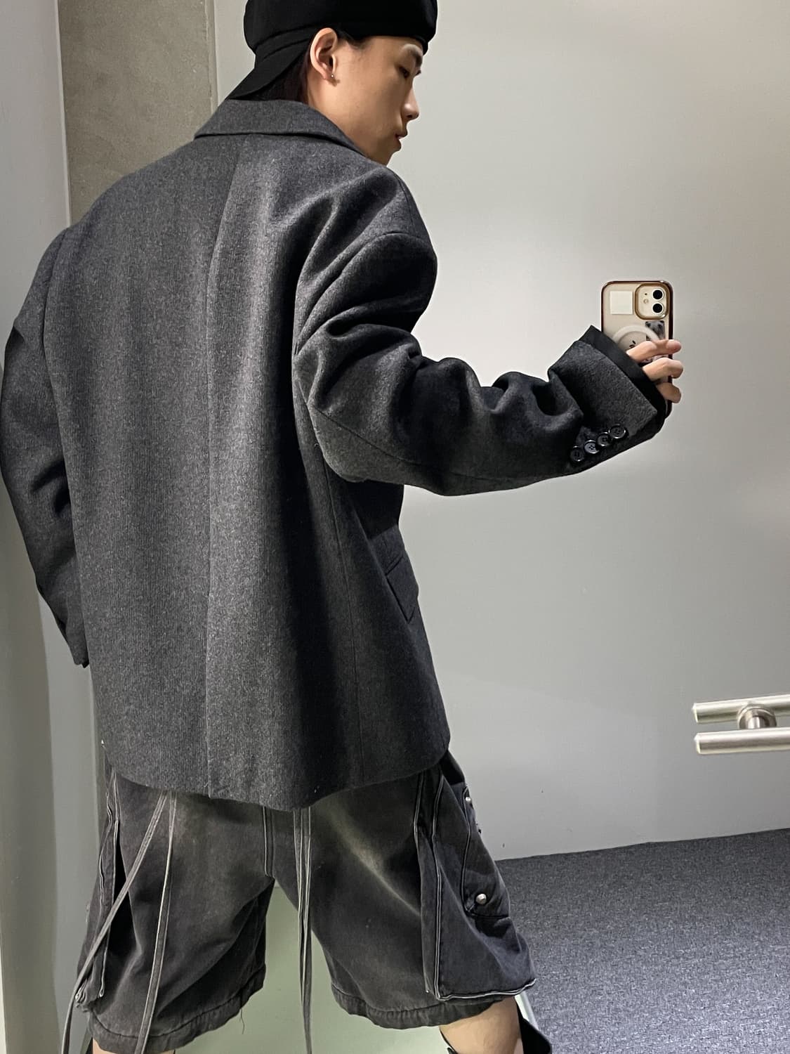 준지 21fw 투버튼 울 오버 블레이저 자켓 상품이미지3