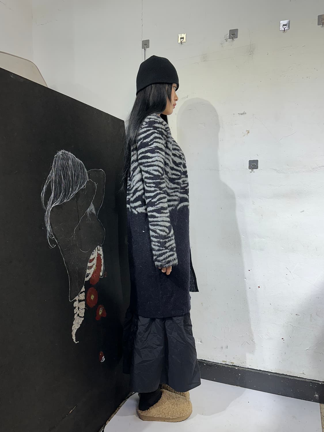 에드하디 모헤어 오리엔탈 롱 가디건 자켓 상품이미지2