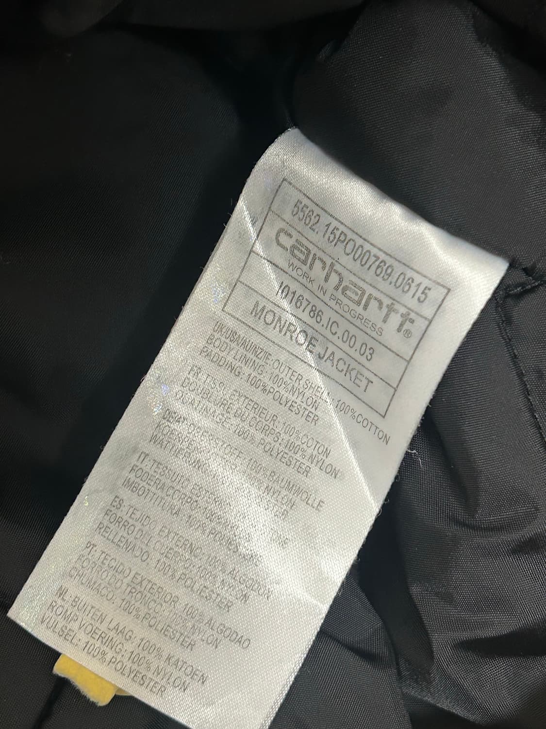 칼하트 wip 네이비 몬로 자켓 상품이미지7