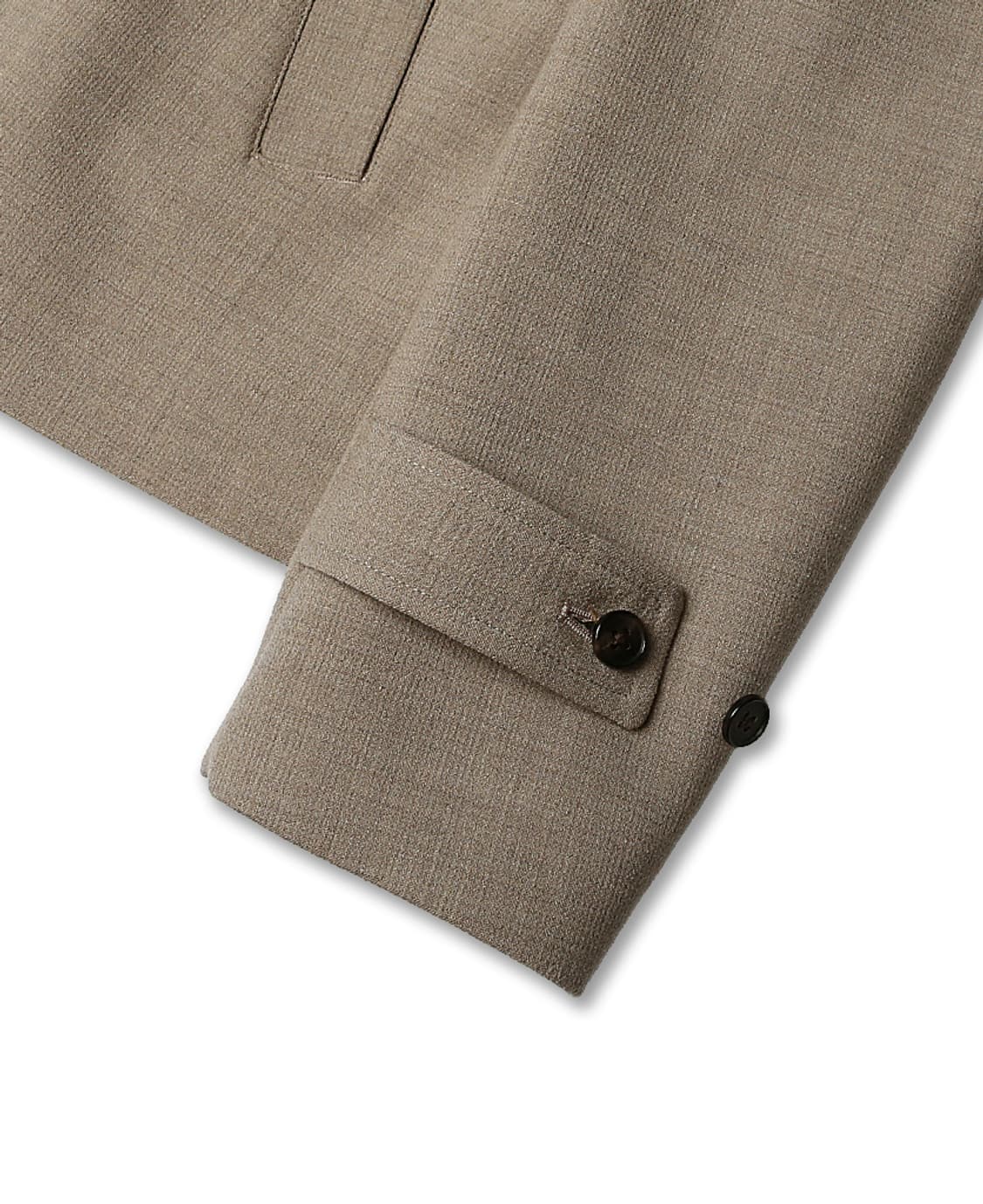 카모시타 [Camoshita] 베이지 울 투웨이 클래식 블루종 자켓 상품이미지6