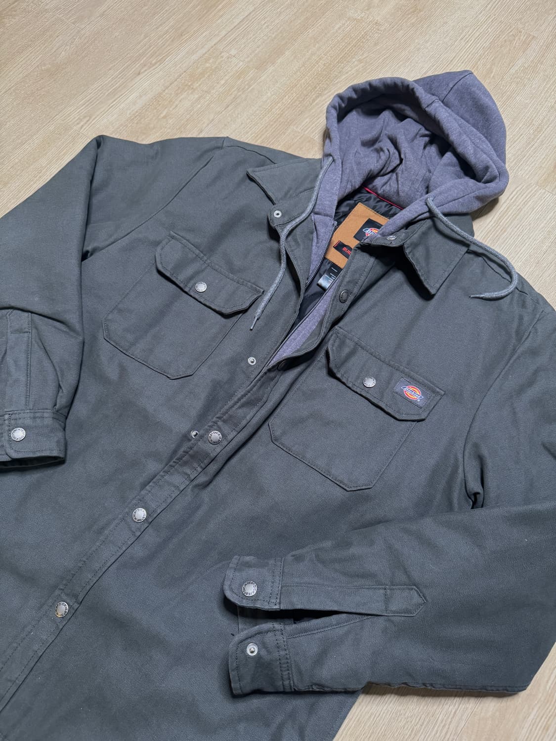 (M)디키즈 후드 워크 자켓 슬레이트그레이 상품이미지2