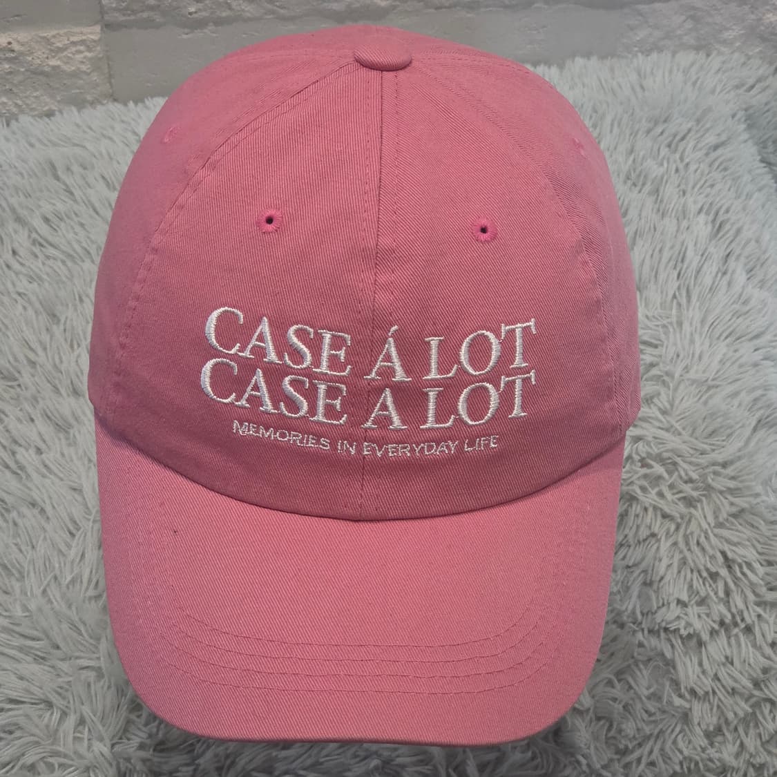 L8-4:케이스어랏 코튼 데일리 볼캡 핑크(약 55-59cm)금액16 상품이미지1