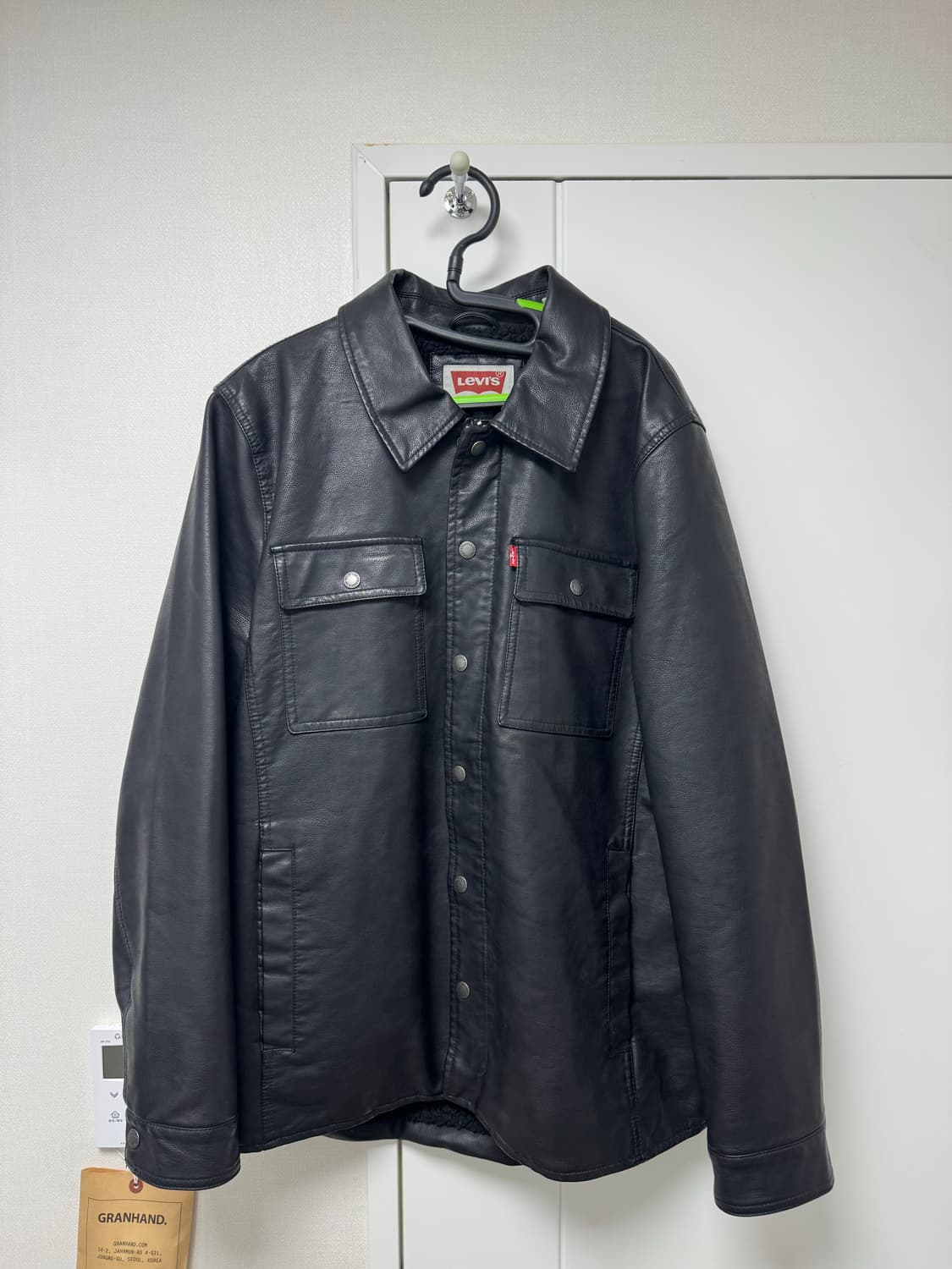 [M] 빈티지 리바이스 페이크 레더 자켓 상품이미지1