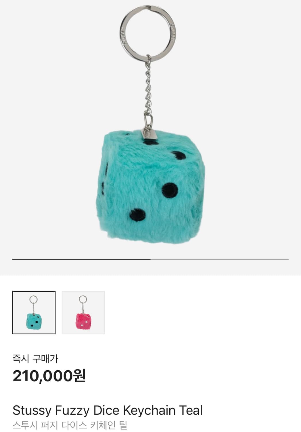 스투시 퍼지 다이스 키체인 틸 상품이미지1