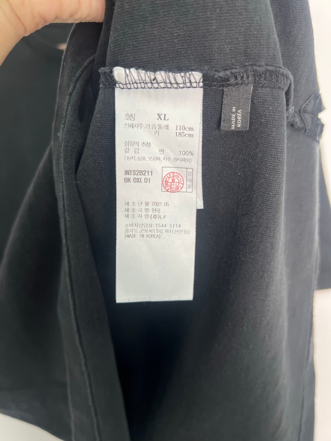 JILLSTUART 블랙 반팔티 상품이미지3