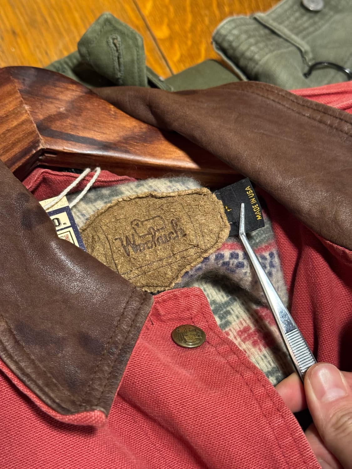 Woolrich 90s 울라이너 헌팅자켓 (L) 상품이미지6