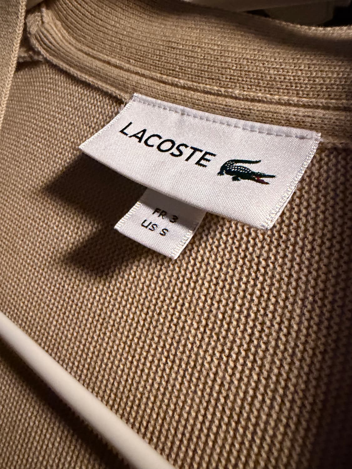 라코스테 베이지 가디건 상품이미지2