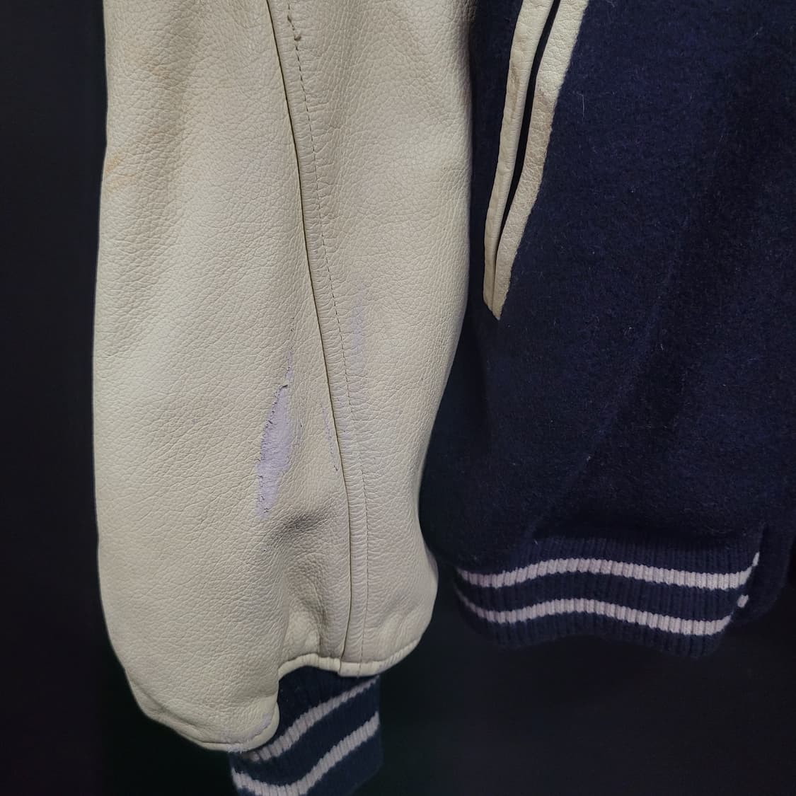 SCENE 80s 울 레더 초빈티지 바시티 자켓 스타디움 자켓  상품이미지6