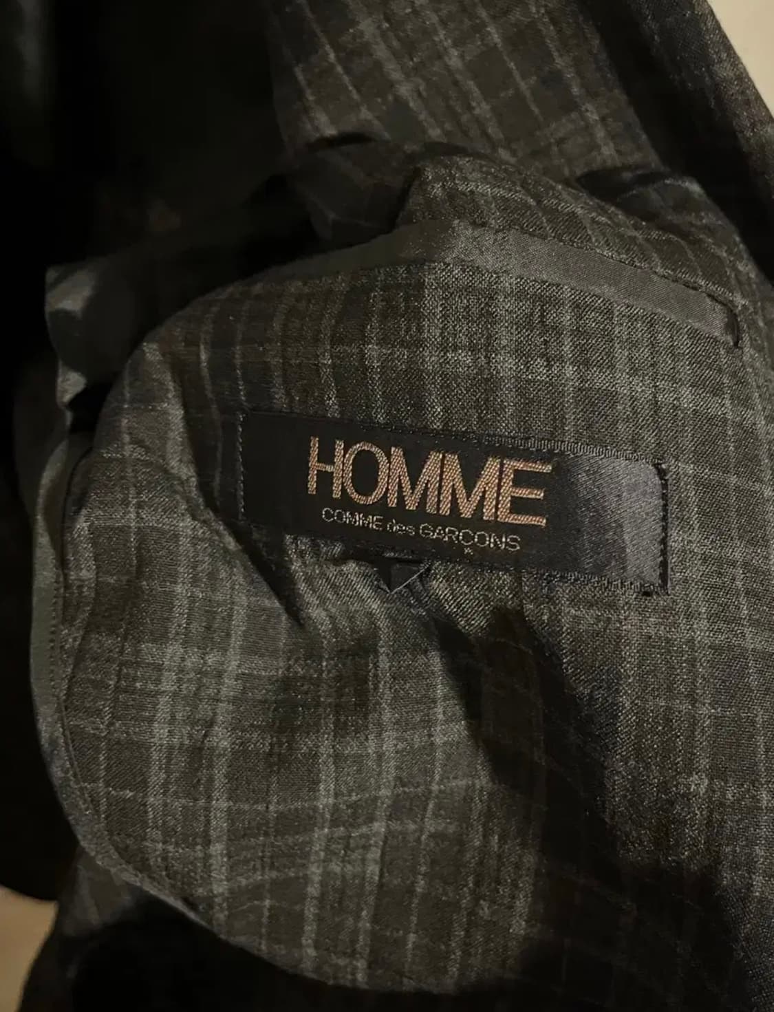 꼼데가르송 옴므 아카이빙 체크 블레이저 상품이미지2