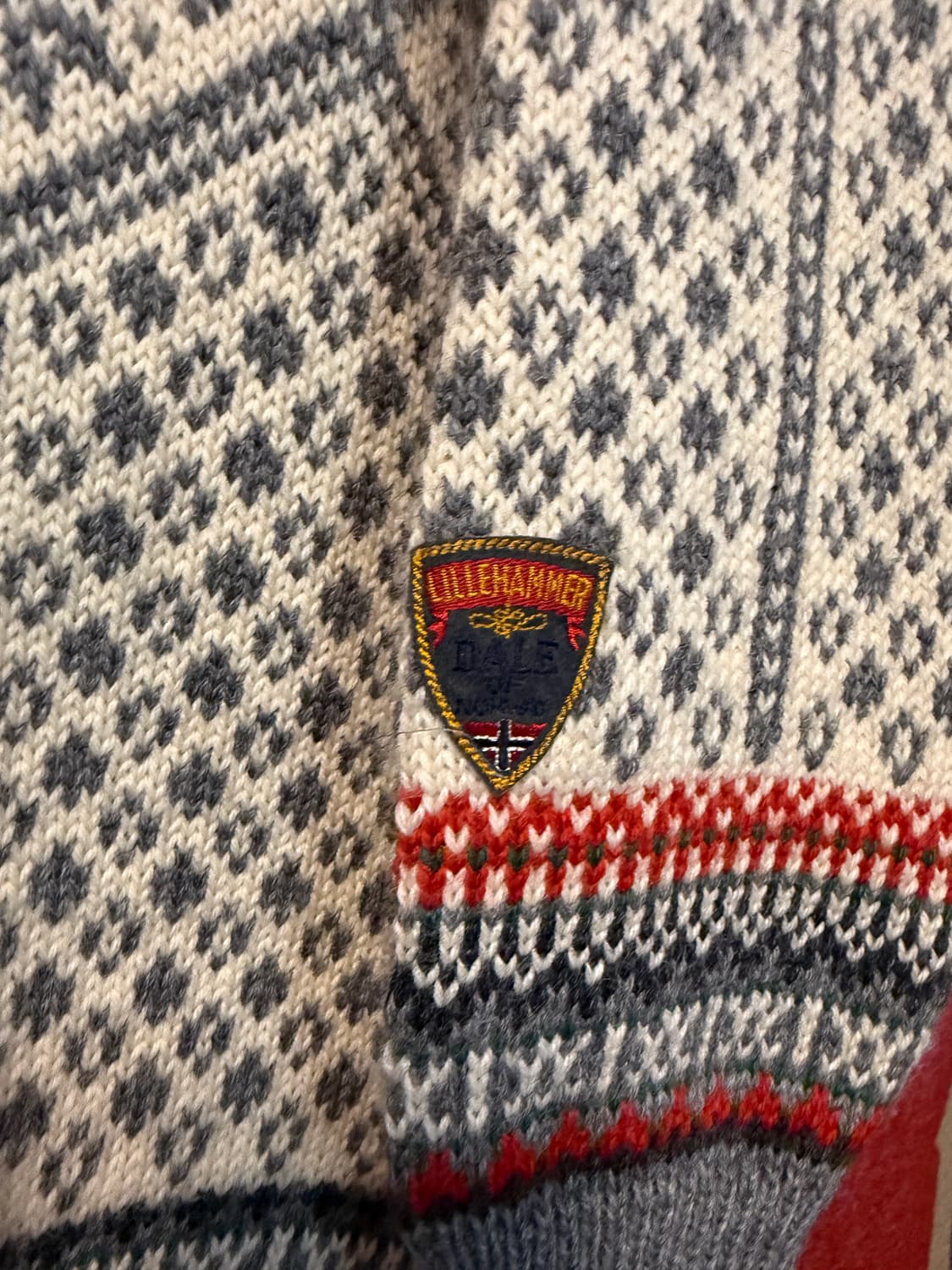 Dale of Norway 노르딕 패턴 울 니트 (M) 상품이미지2