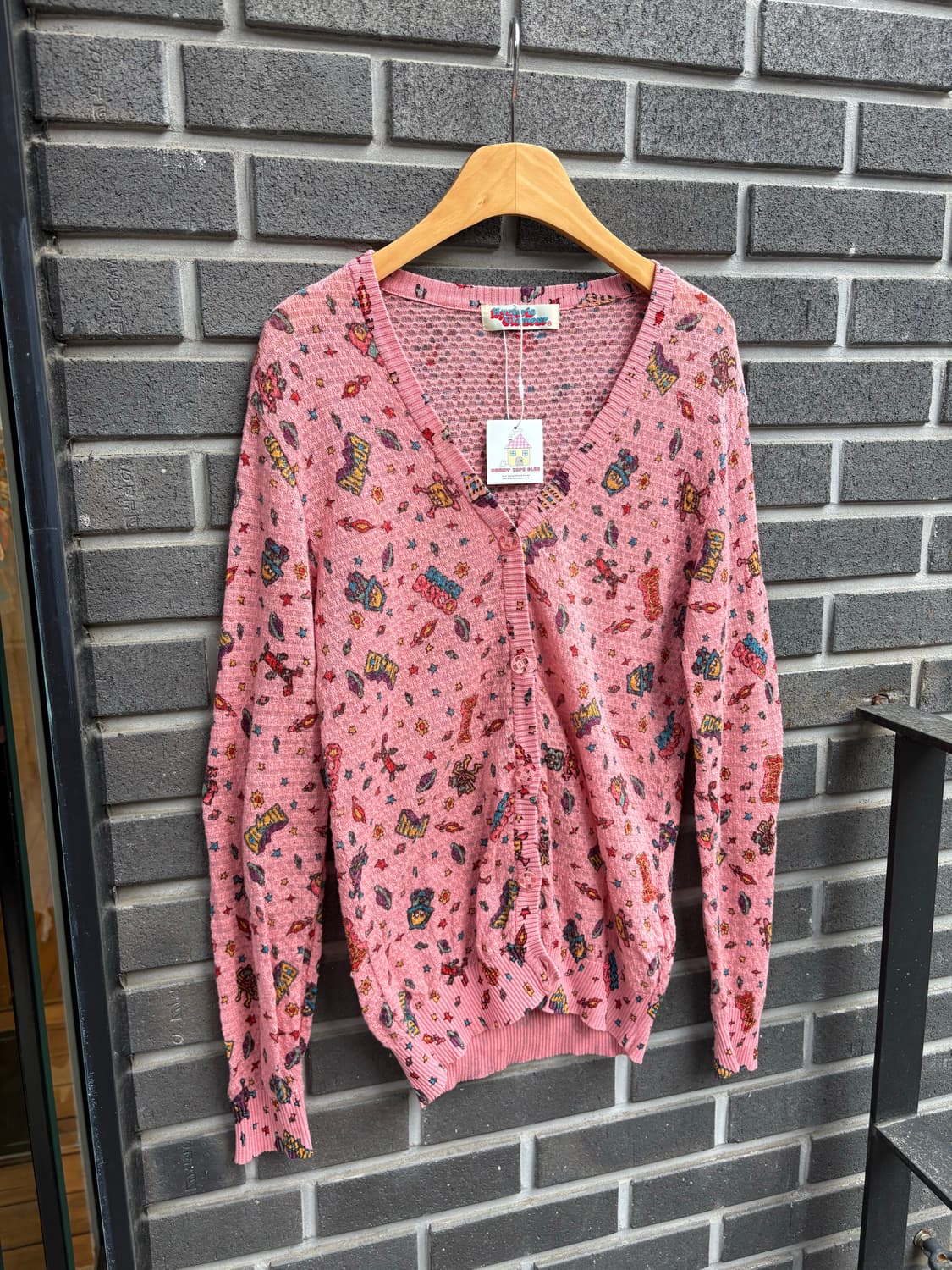 히스테릭글래머 핑크 와글 가디건 상품이미지6