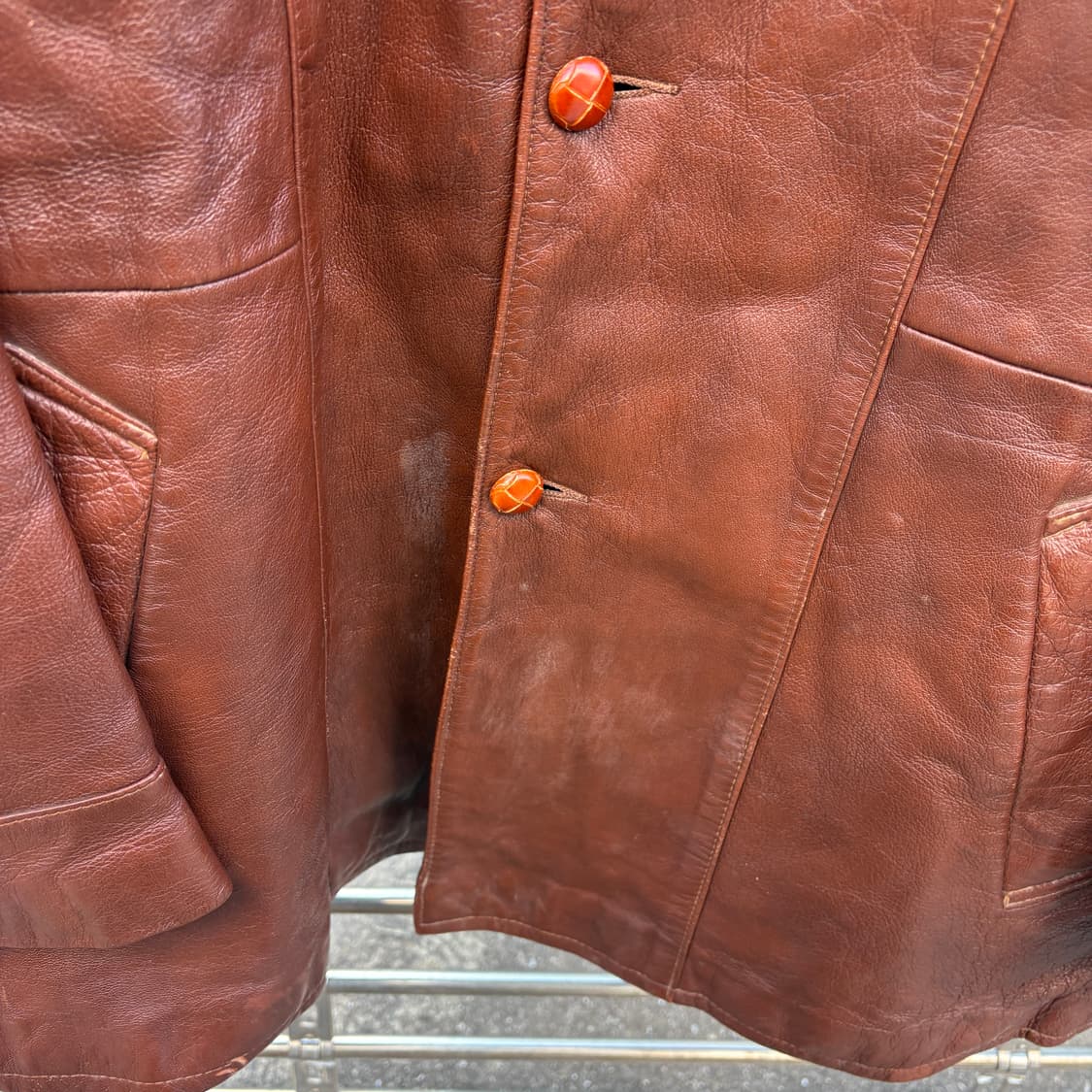 70’s Cabretta Leather 레더카코트 빅사이즈 상품이미지5
