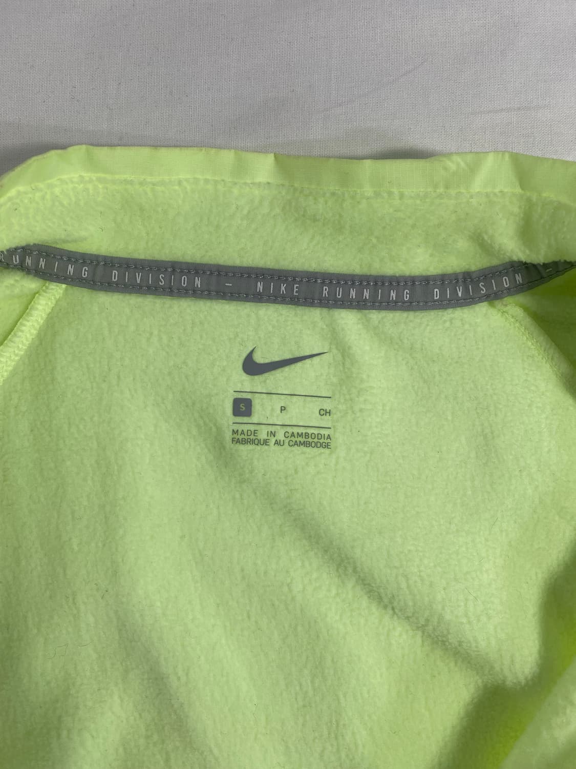 나이키 러닝 디비전 형광 크롭집업 자켓 S <542> 상품이미지5