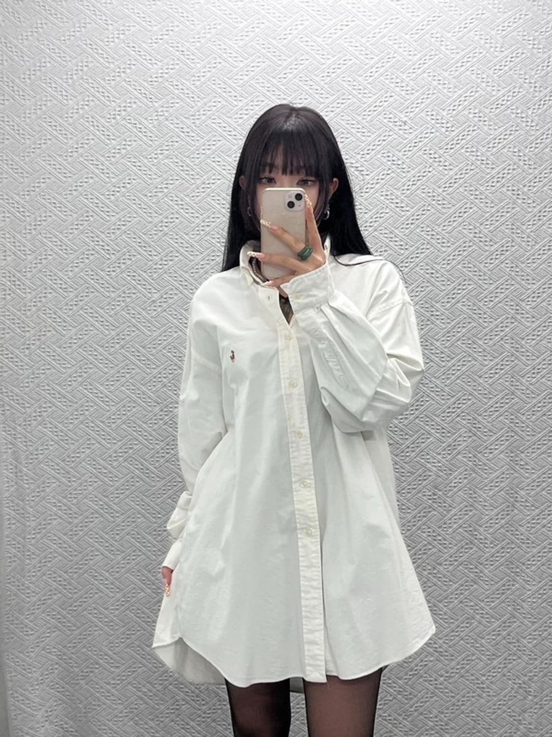 폴로 랄프로렌 빈티지 모던 캐주얼 빅사이즈 크림 셔츠 115 C09852 상품이미지2