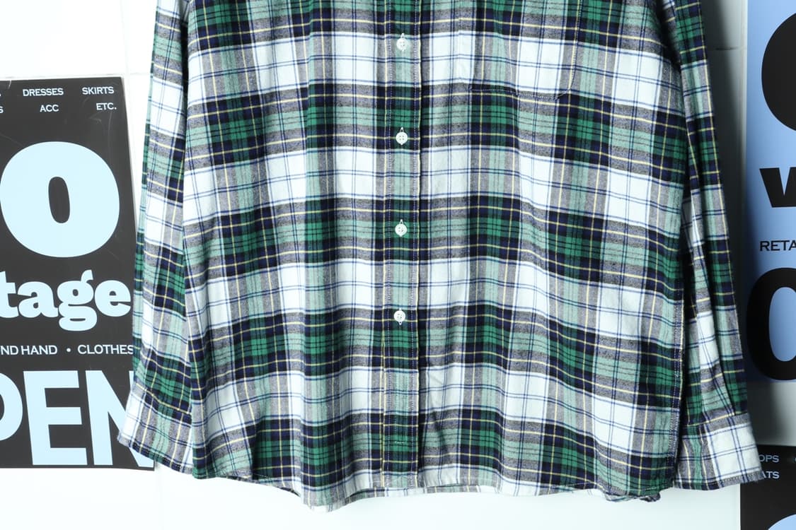 (L-XL) 비바스튜디오 셔츠 남방 타탄체크 아메카지 플란넬-H31287 상품이미지4