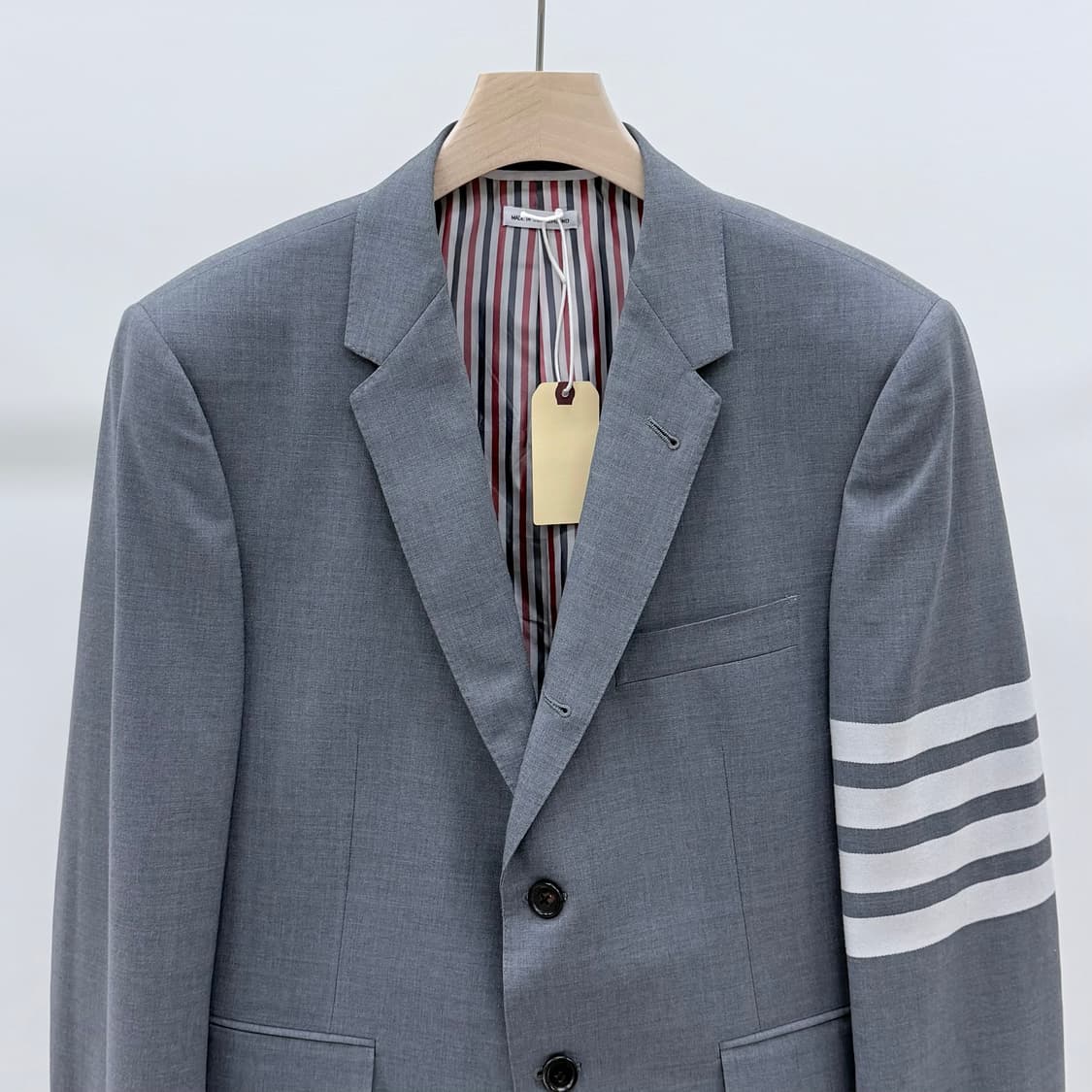 [미사용/3] 톰브라운 사선완장 위브 블레이저 자켓 정장 그레이 상품이미지3