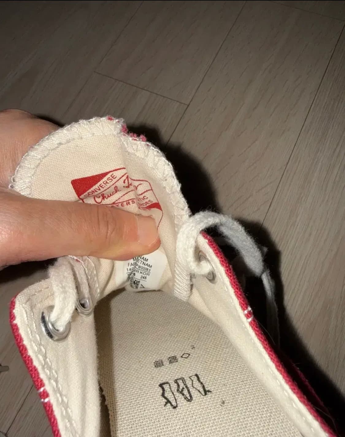 컨버스척테일러 70 로우 파크레드 245 상품이미지3