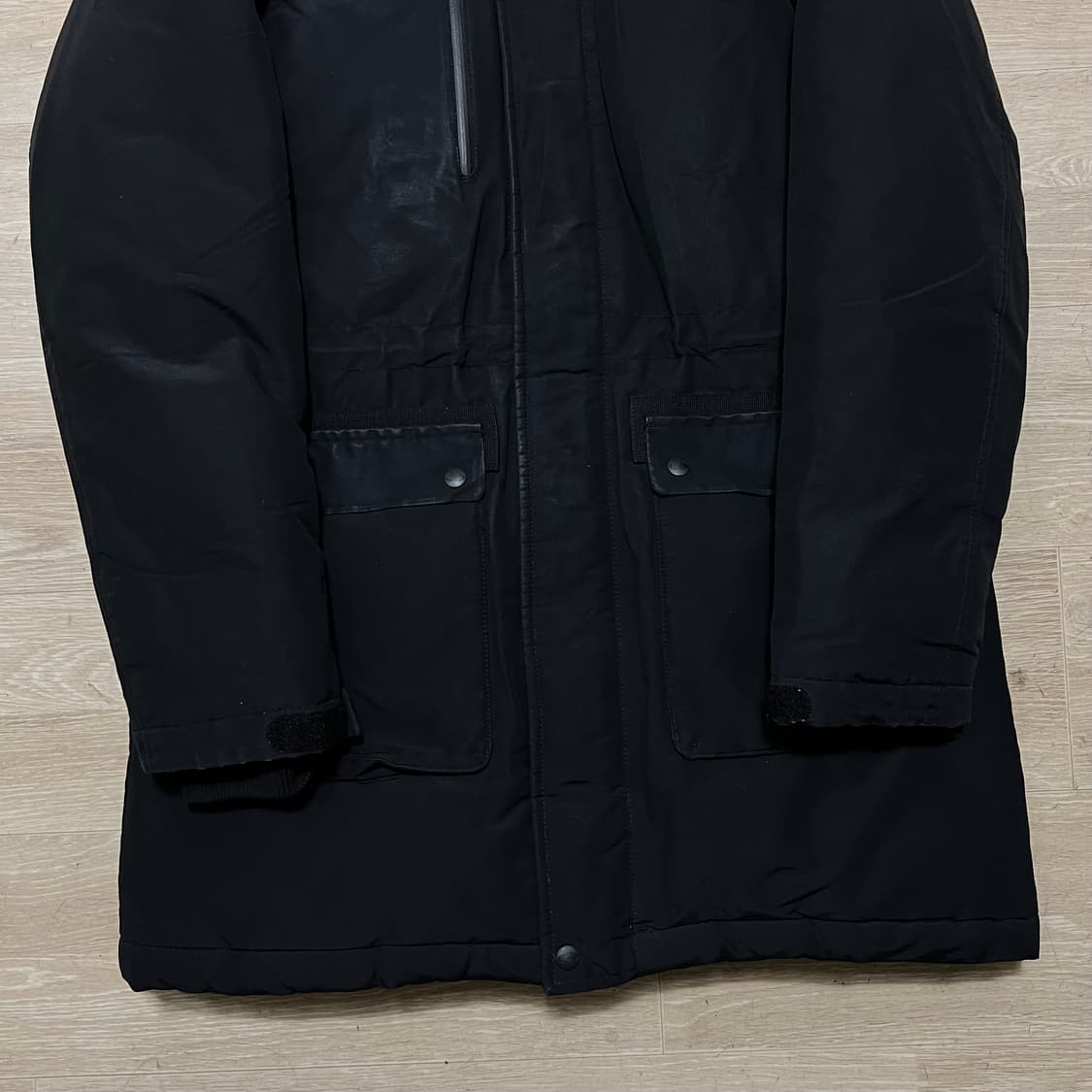 아이더 덕다운 라쿤퍼 후드 카라스 패딩 점퍼 [블랙] S/90 상품이미지3