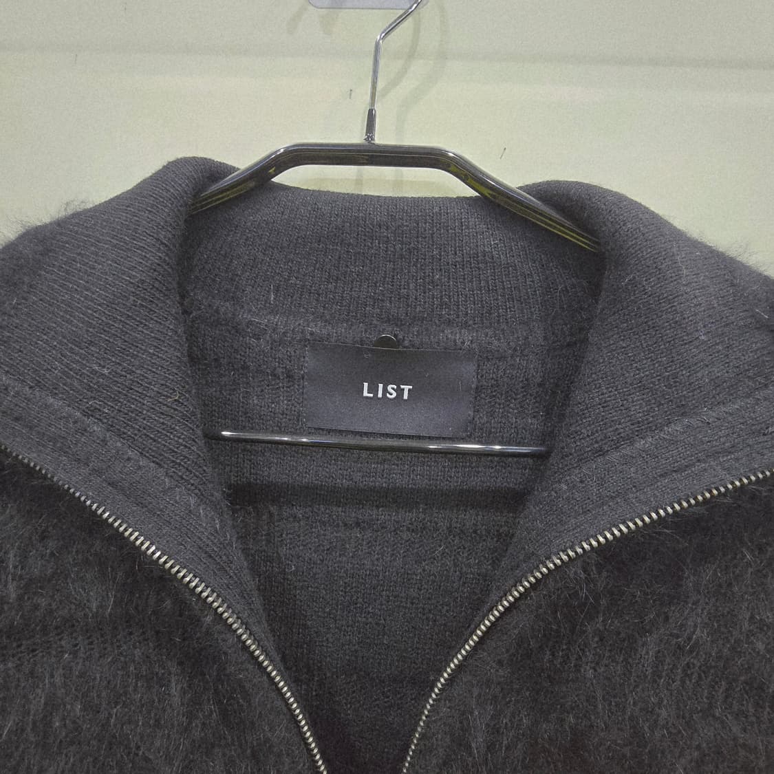 LIST 앙고라 코트 블랙 55사이즈 상품이미지4