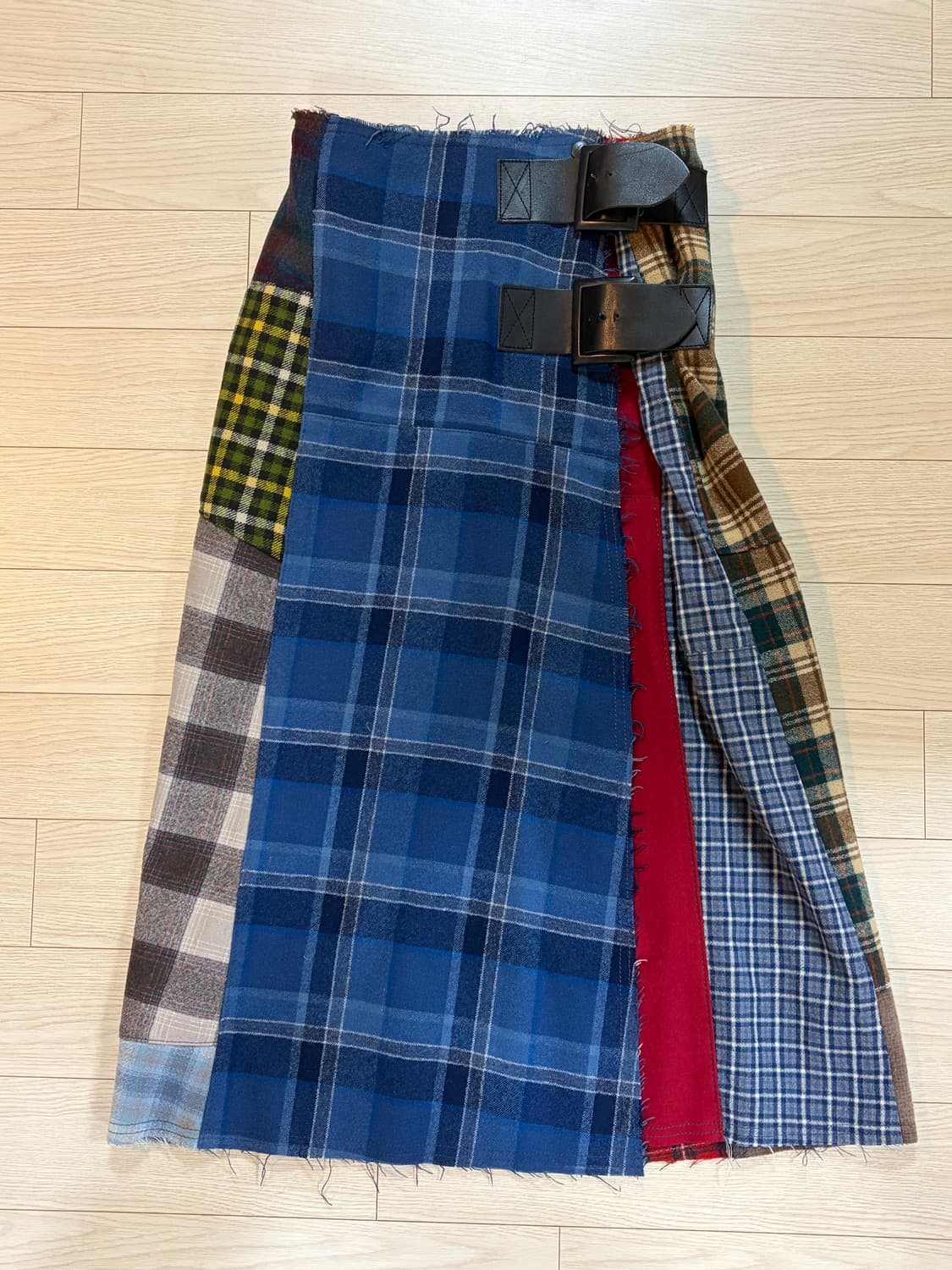 [1] 니들스 패치워크 랩 스커트 상품이미지1