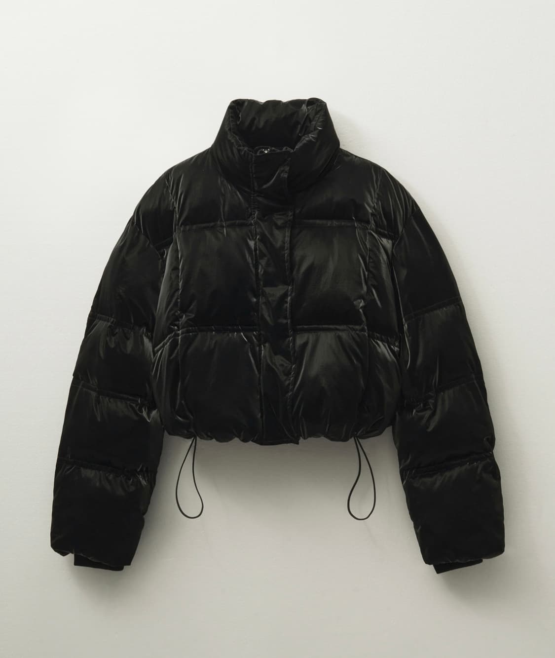 헬레네파리스 벨벳티 크롭 웰론 푸퍼 블랙 상품이미지2