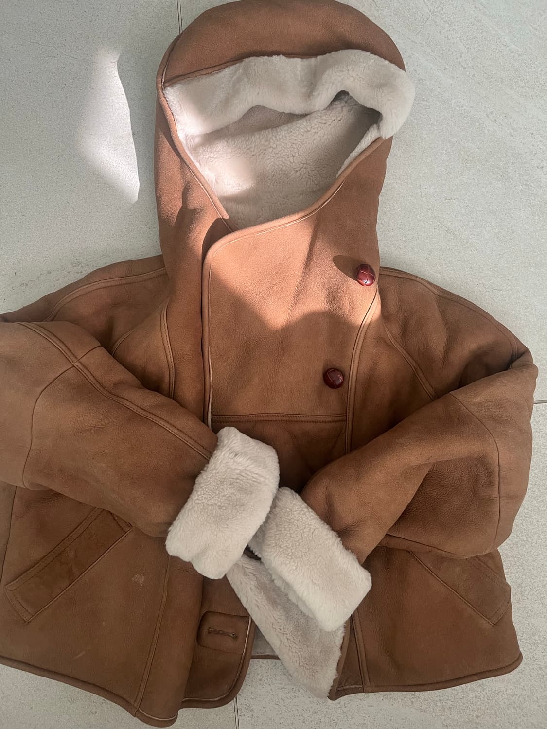 시니 뉴욕 후드 무스탕 상품이미지3