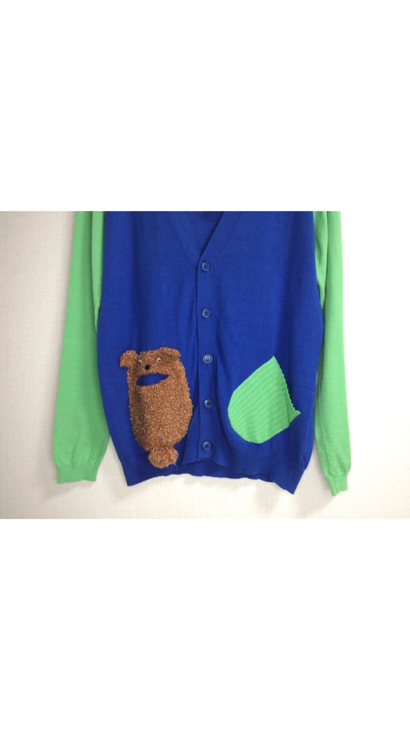 Ne-net 네넷냐 곰돌이 포켓 컬러풀 가디건 상품이미지3