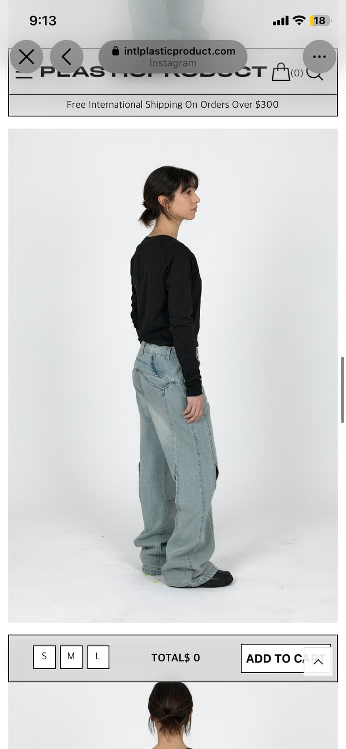 PLASTIC PRODUCT DENIM PANTS WOMEN (LIGHT 상품이미지7