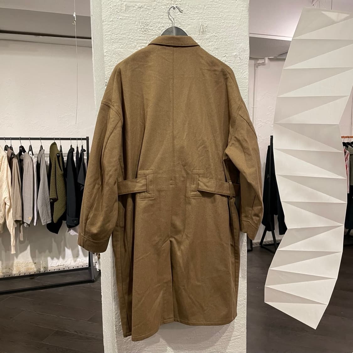 지에다 랩 디테일 코트 상품이미지4