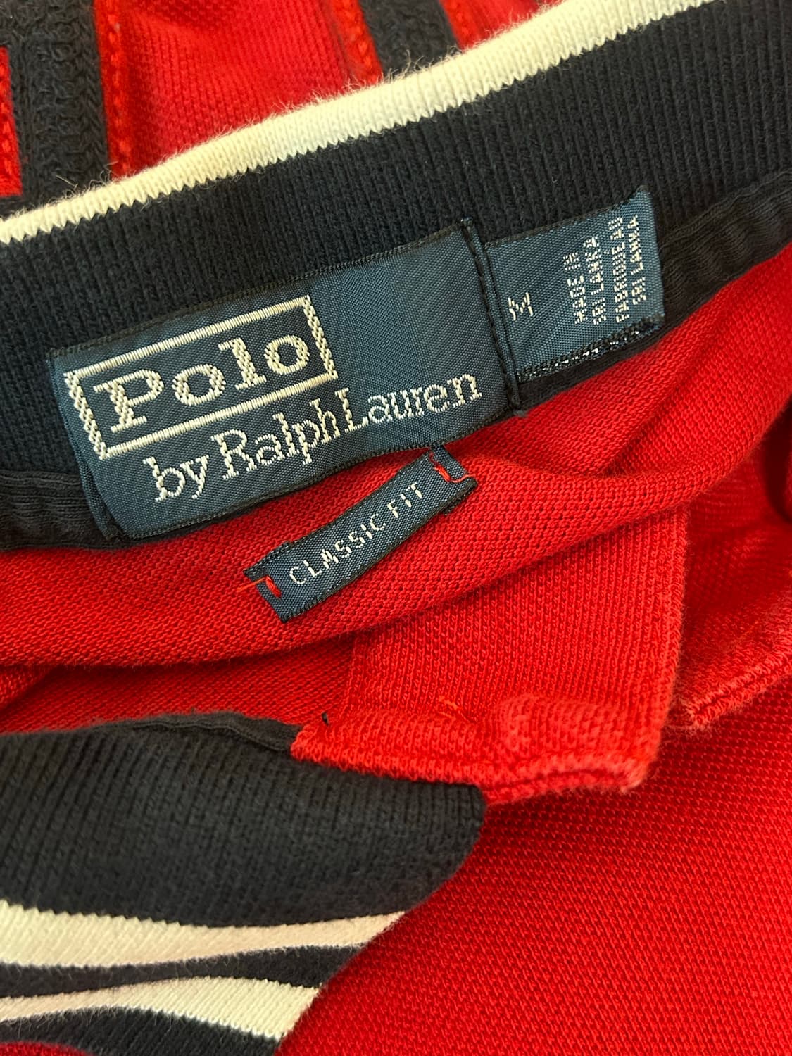 폴로 랄프로렌 양키스 빅로고 레드 카라티 상품이미지7