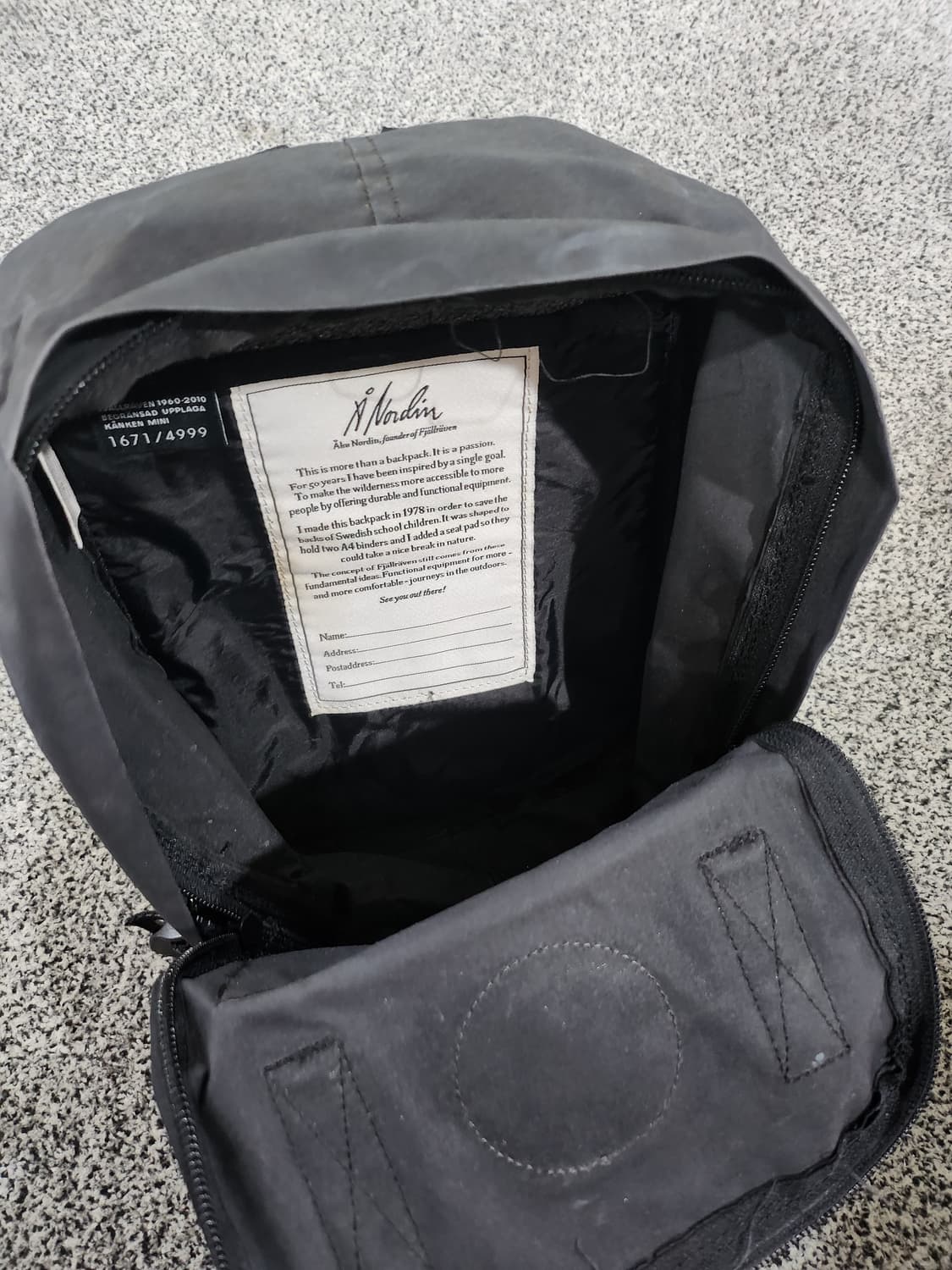 피엘라벤 칸켄 백팩 미니 (블랙/가죽로고)  상품이미지3