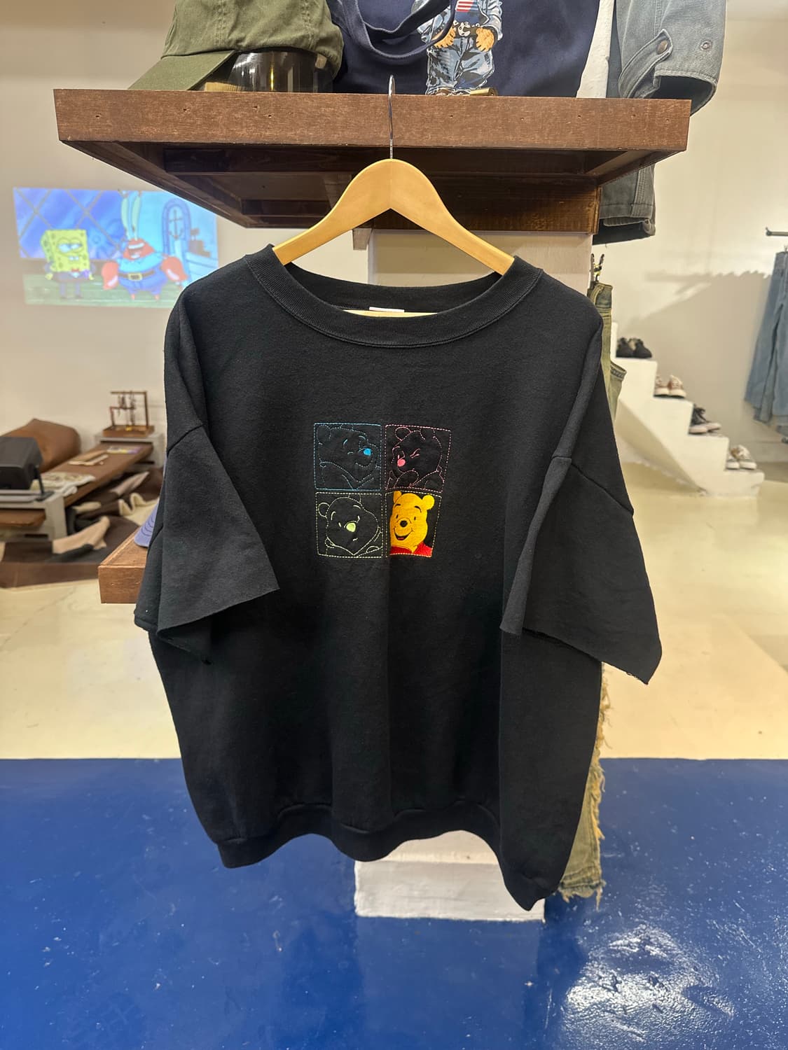 1990s usa pooh 컷오프 스웻셔츠 상품이미지4
