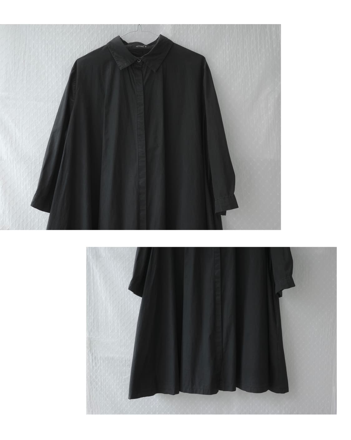 Cloak shirring A line dress 상품이미지5