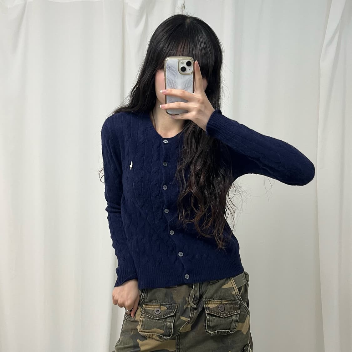 Polo Ralph Lauren navy cardigan 상품이미지2