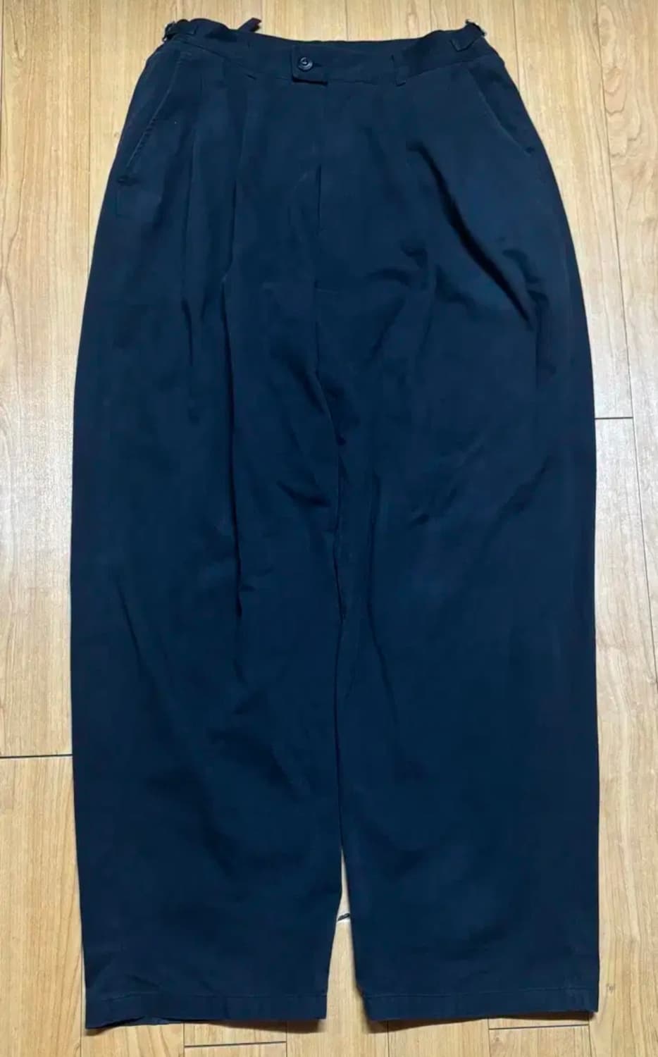 노운NOUN 와이드치노팬츠 wide chino pants 블랙 2 상품이미지2