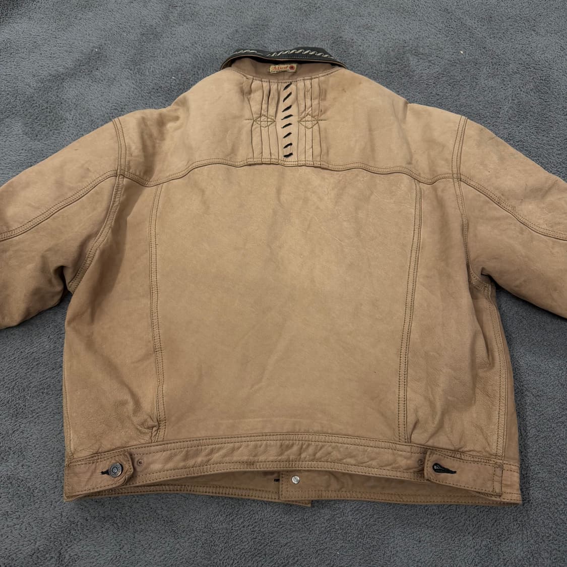 [ 정품/L ] 디젤 스웨이드 레더 가죽 웨스턴 자켓 상품이미지4